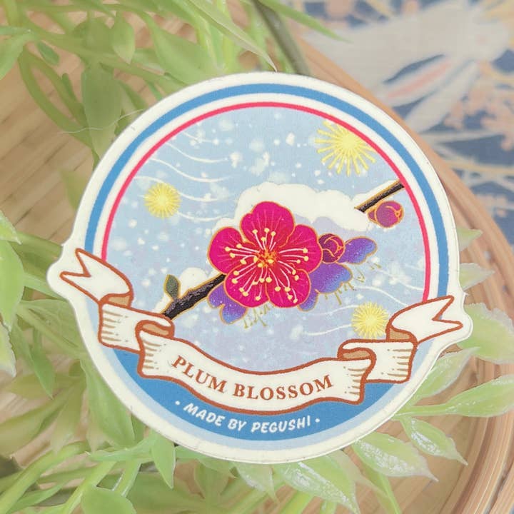 Plommonblomma Klistermärke för wholesale av Pegushi
