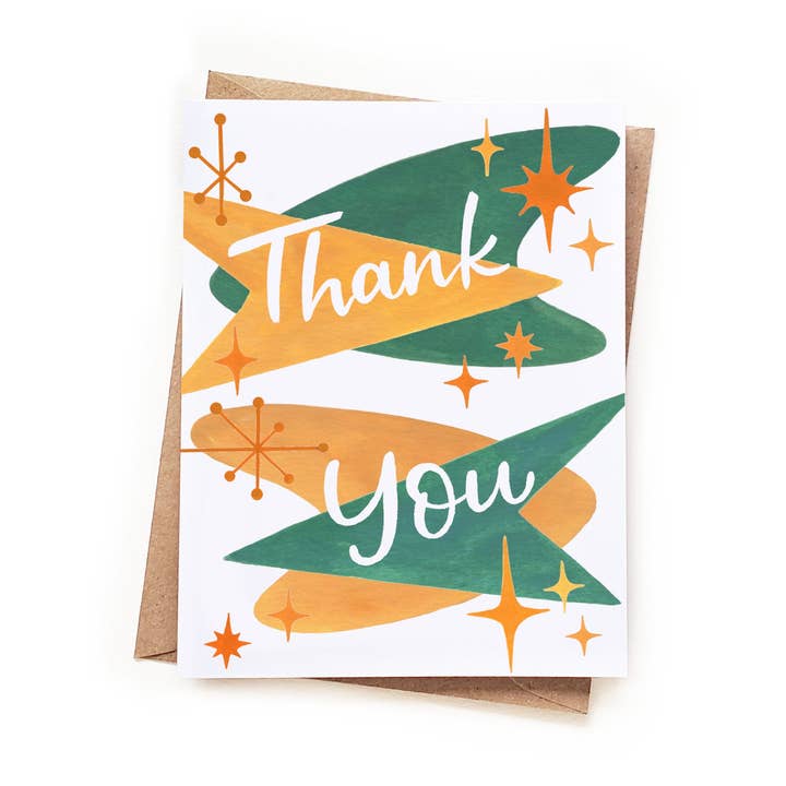 Retro bedankkaart voor wholesale door Sketchy Notions