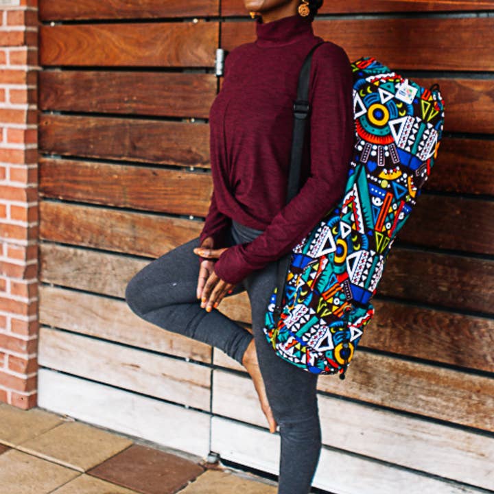 Native Vibes Yoga Mat Bag for wholesale by Africa On My Back