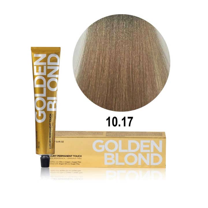 Golden Blond 10.17 Platinum Ash Honey Blonde Tube 100 ml for wholesale by Punti di Vista srl