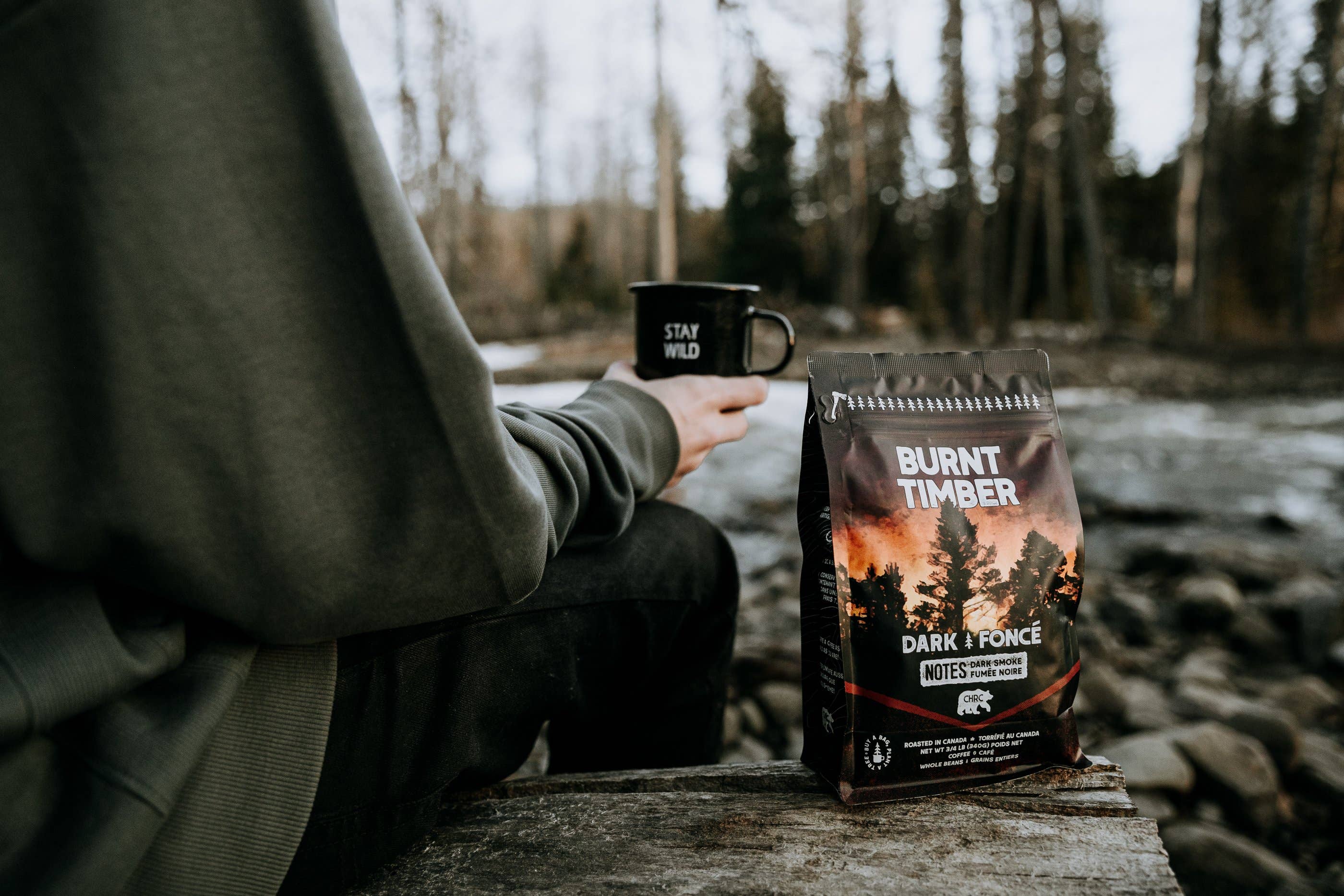 Canadian Heritage Roasting Company – Grãos de café por atacado – Madeira queimada - café orgânico (ESCURO)6