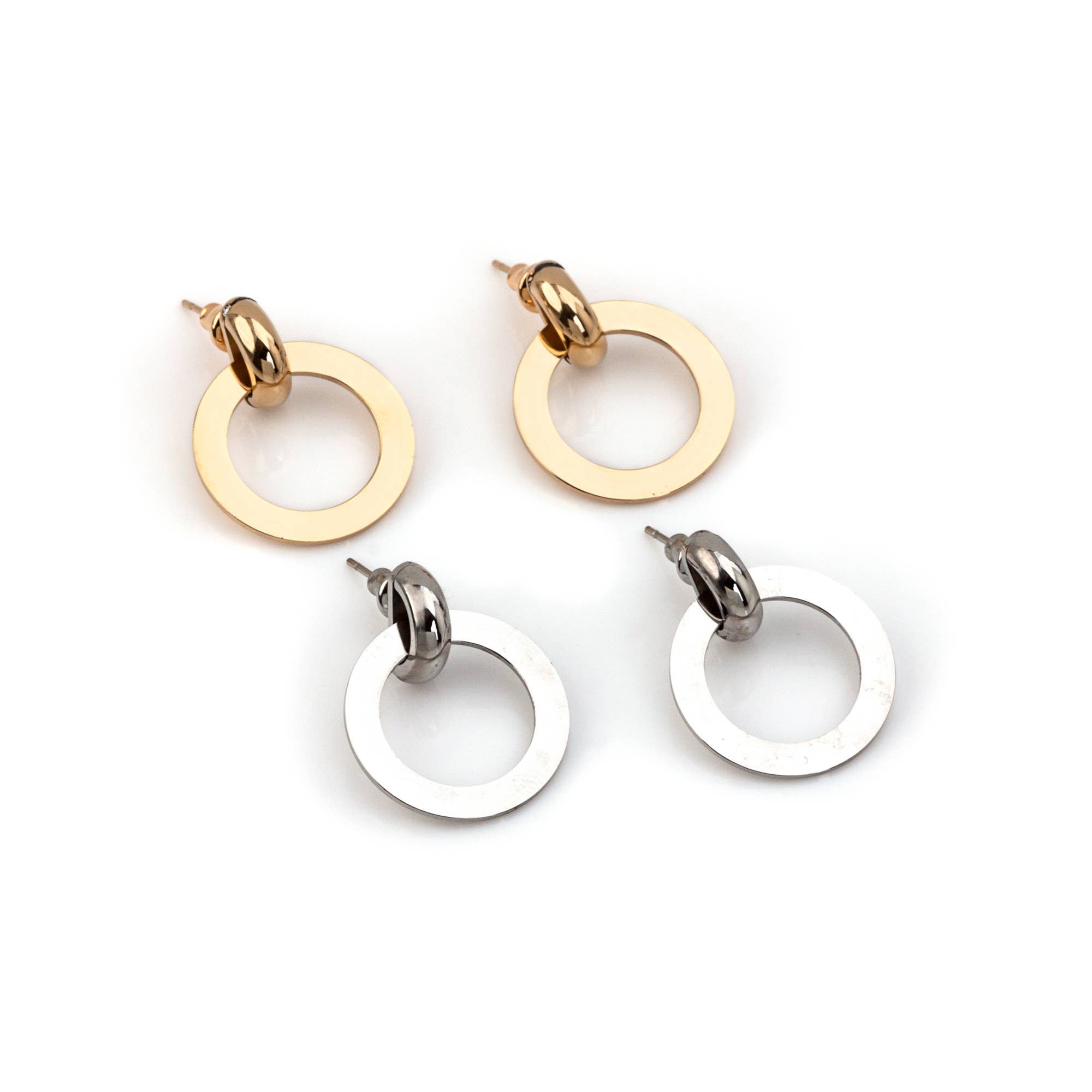 Shebiju - Wholesale Hoop Earrings - GKE2208040 Steel Earring