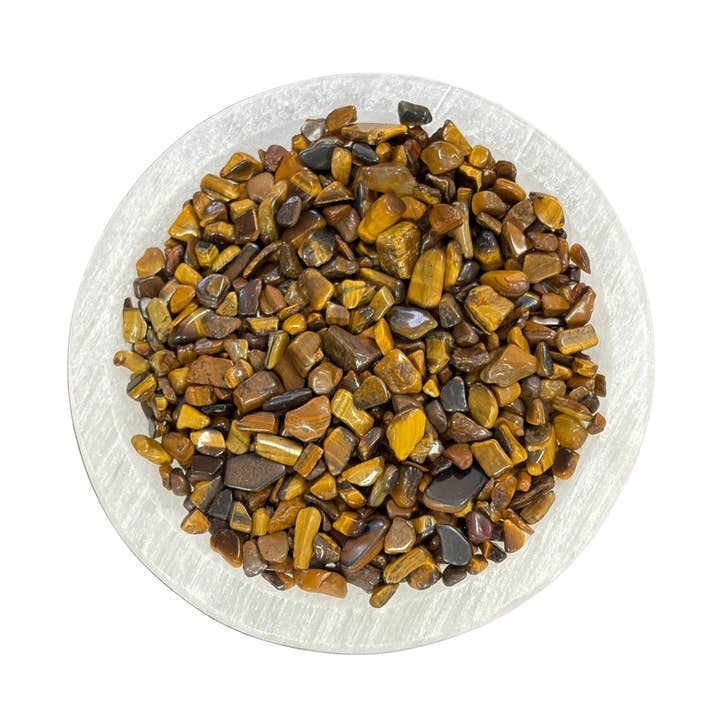 Créez votre propre recharge de bouteille d'intention - Éclats d'œil de tigre pour la vente par Earths Elements Wholesale