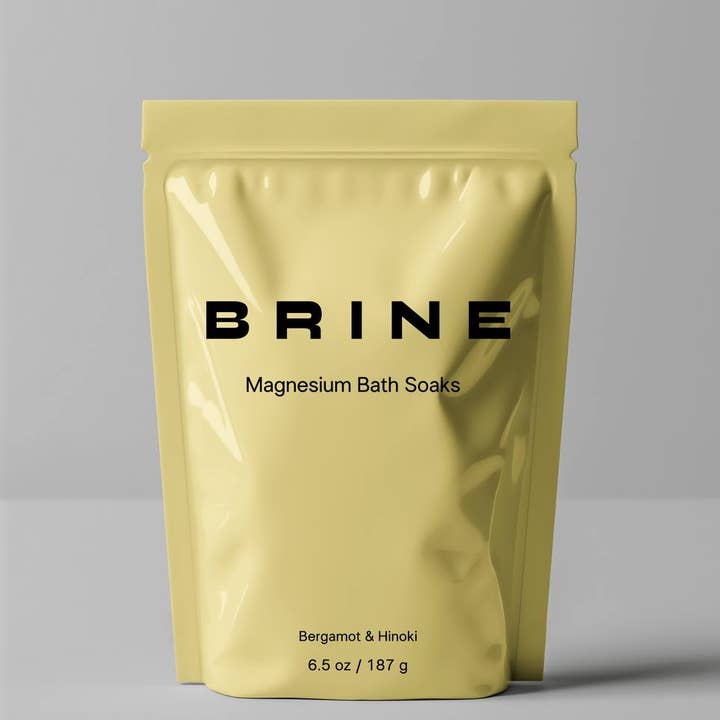 Brine Magnesium Bath Soak for Muscle Recovery | Bergamot & Hinoki for wholesale by Brine