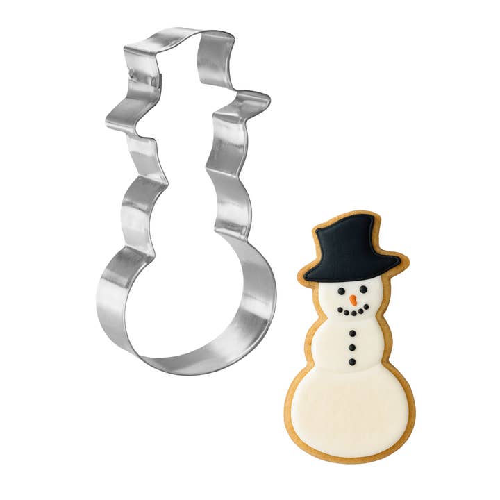 Snowman Cookie Cutter 4.5" B1259 for wholesale by CookieCutter.com