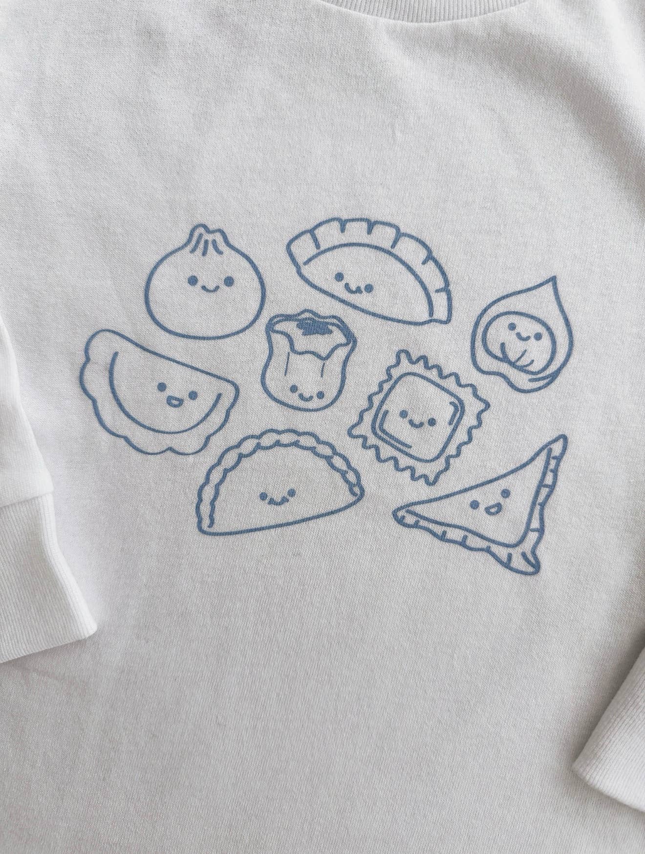 boo + bear - Wholesale Screen Printed T-Shirt - Kids - Dumpling Party Long Sleeve Tee2
