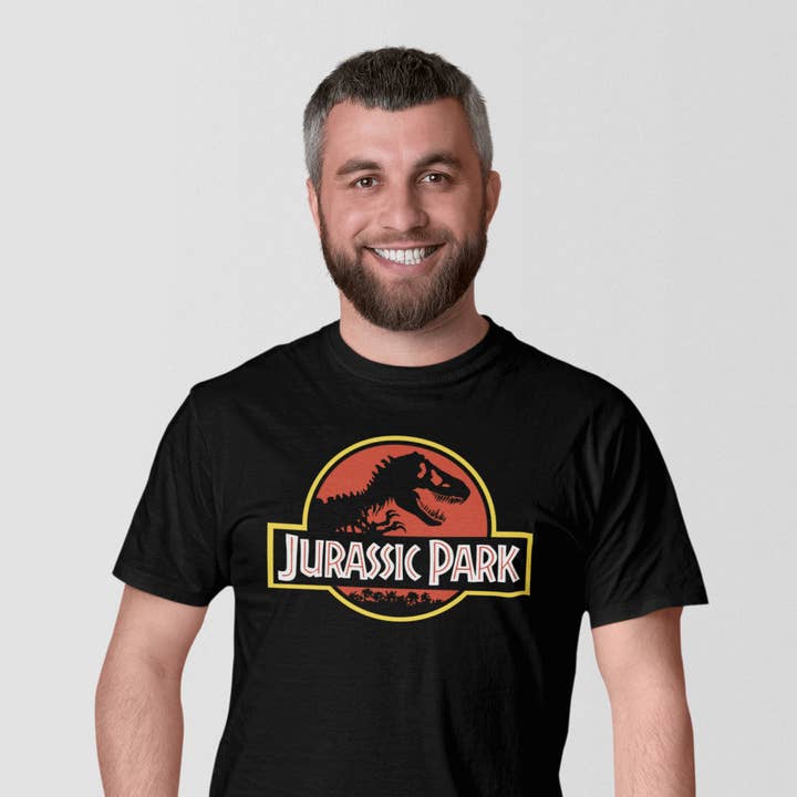 Jurassic Park T-shirt - Classic Logo for wholesale by COTTON DIVISION