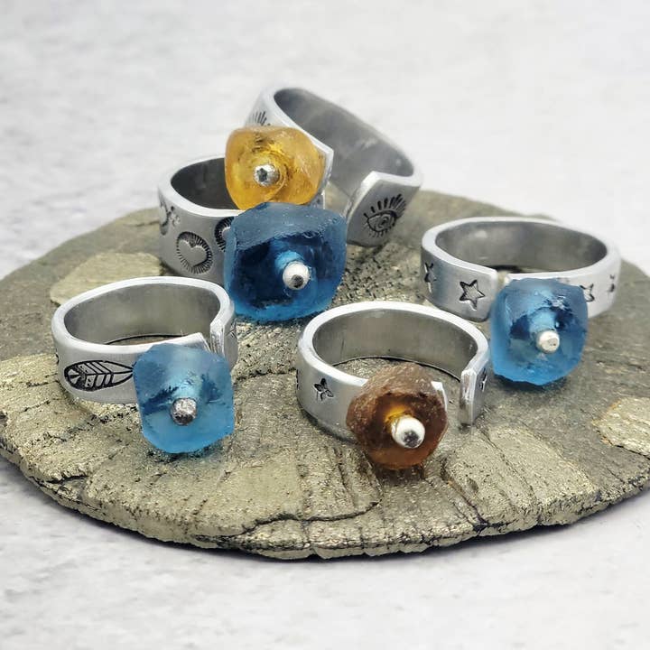 Håndstemplet aluminium nittet perleringe for engroshandel hos Verdilune