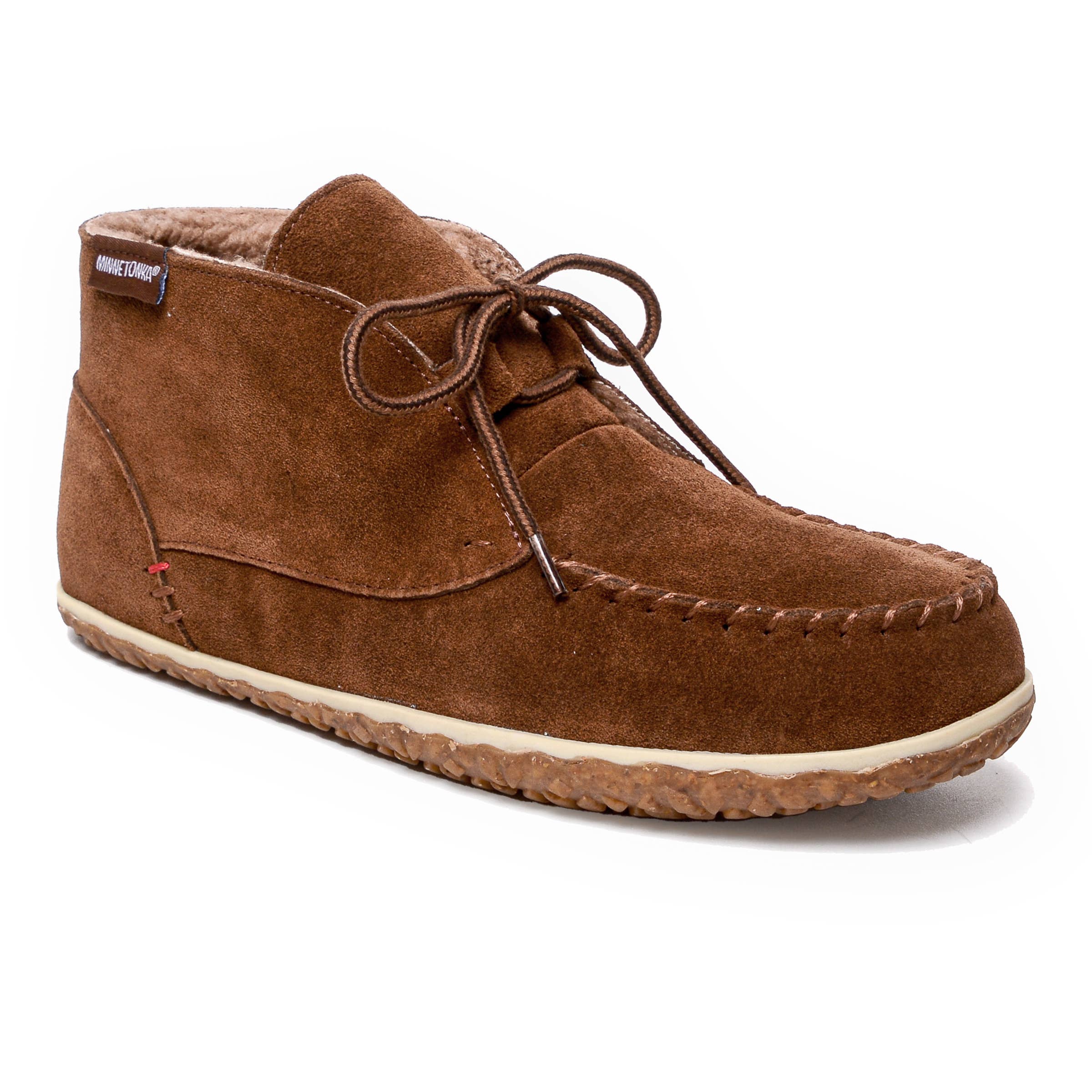 Minnetonka - Wholesale Slippers - Men's - Men's Torrey Suede Slipper Bootie w/ Cozy Berber Lining3