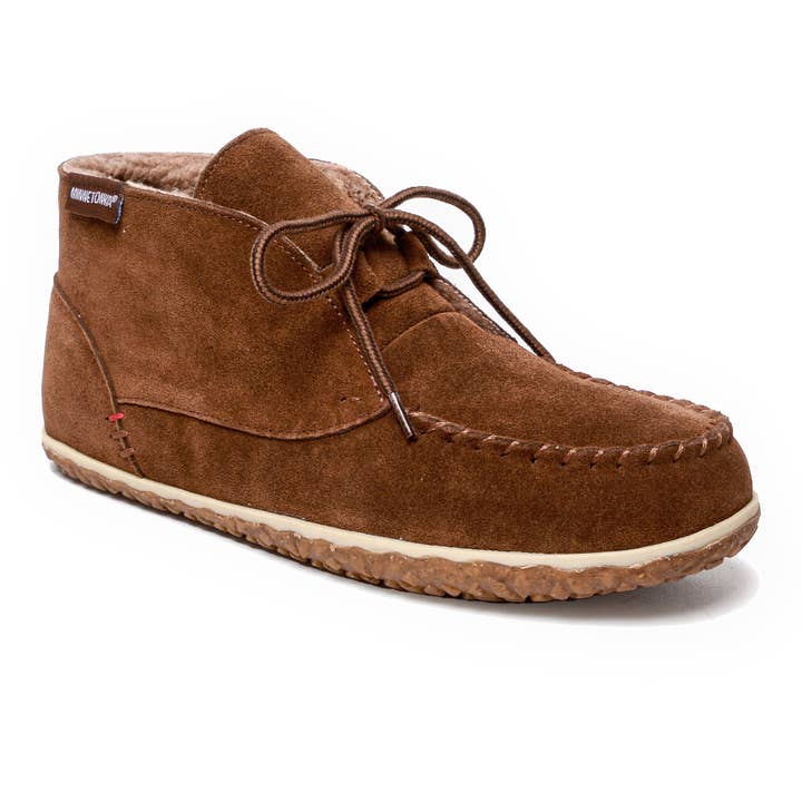 Minnetonka - Wholesale Slippers - Men's - Men's Torrey Suede Slipper Bootie w/ Cozy Berber Lining3