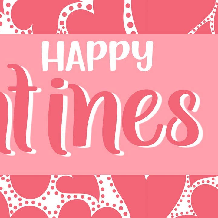 Banner Feliz Galentines 4pk por atacado de Paper Dazzle