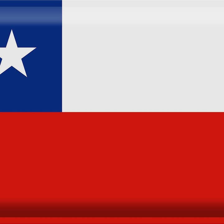 Chilean flag 40 x 30 cm flag of Chile decorative sign tin sign for wholesale by Femer