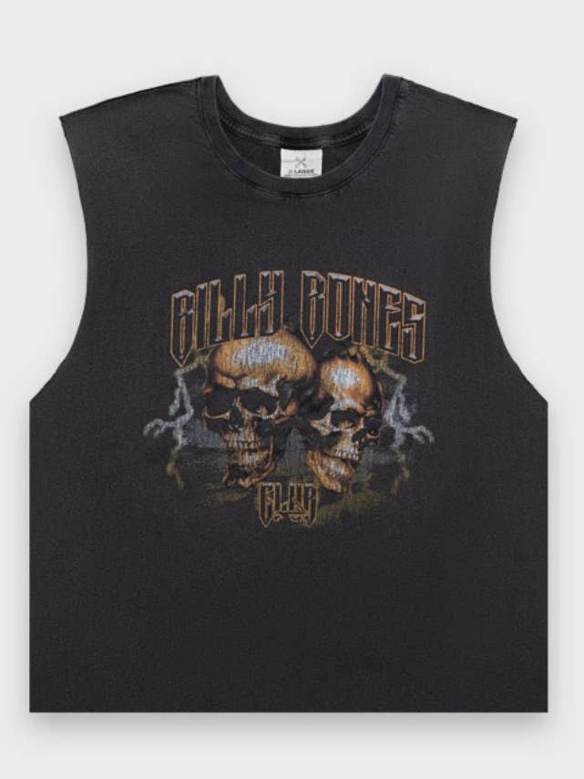 Wasteland Chopped Tank - Gewassen Zwart voor wholesale door Billy Bones Club