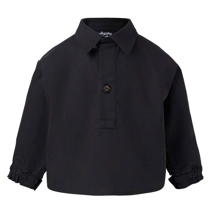 Baby Black Tunic with Panda Embroidery for wholesale by Infantium Victoria