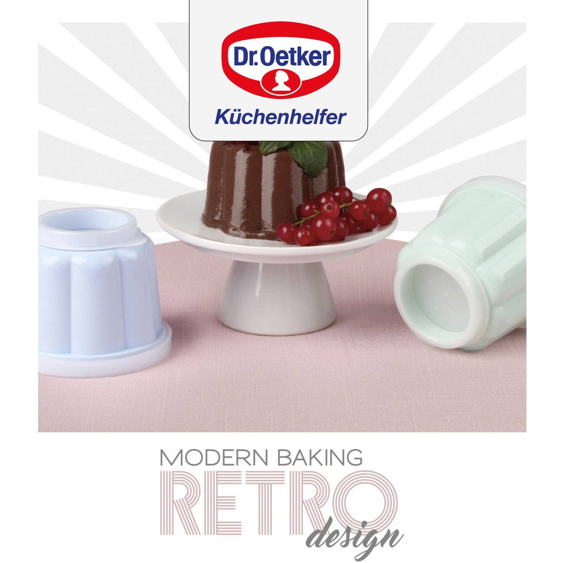 Dr. Oetker - Wholesale Cake Decorating Kit - Set of 6 flan molds with lid 6.3 x 7.5 cm Dr. Oetker Retro6