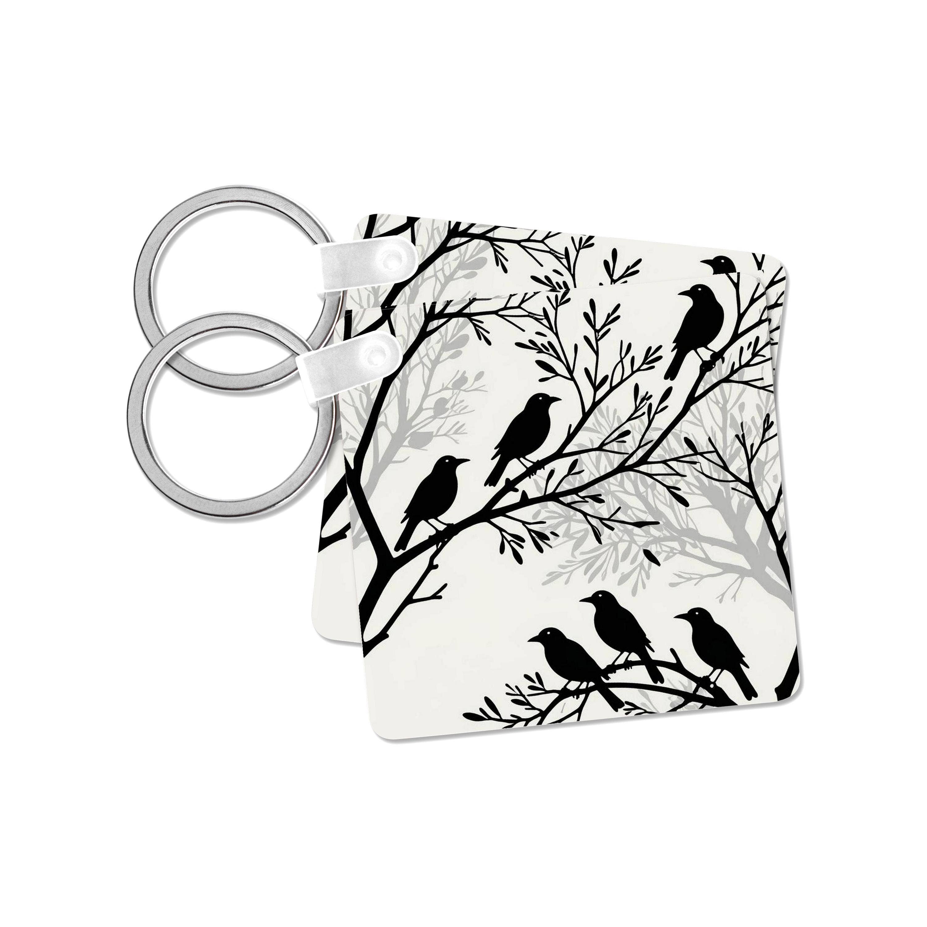 3dRose - Wholesale Keychain - Unisex - 3dRose, From The Cradle To The Grave Storytelling Silhouette, Key Chain0