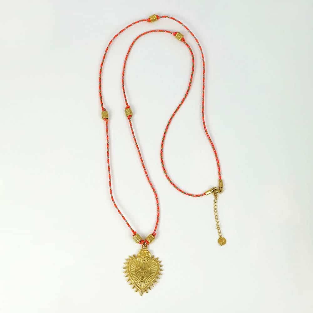 Les Cleias - Wholesale Pendant/Charm Necklace - Soléane necklace in steel2