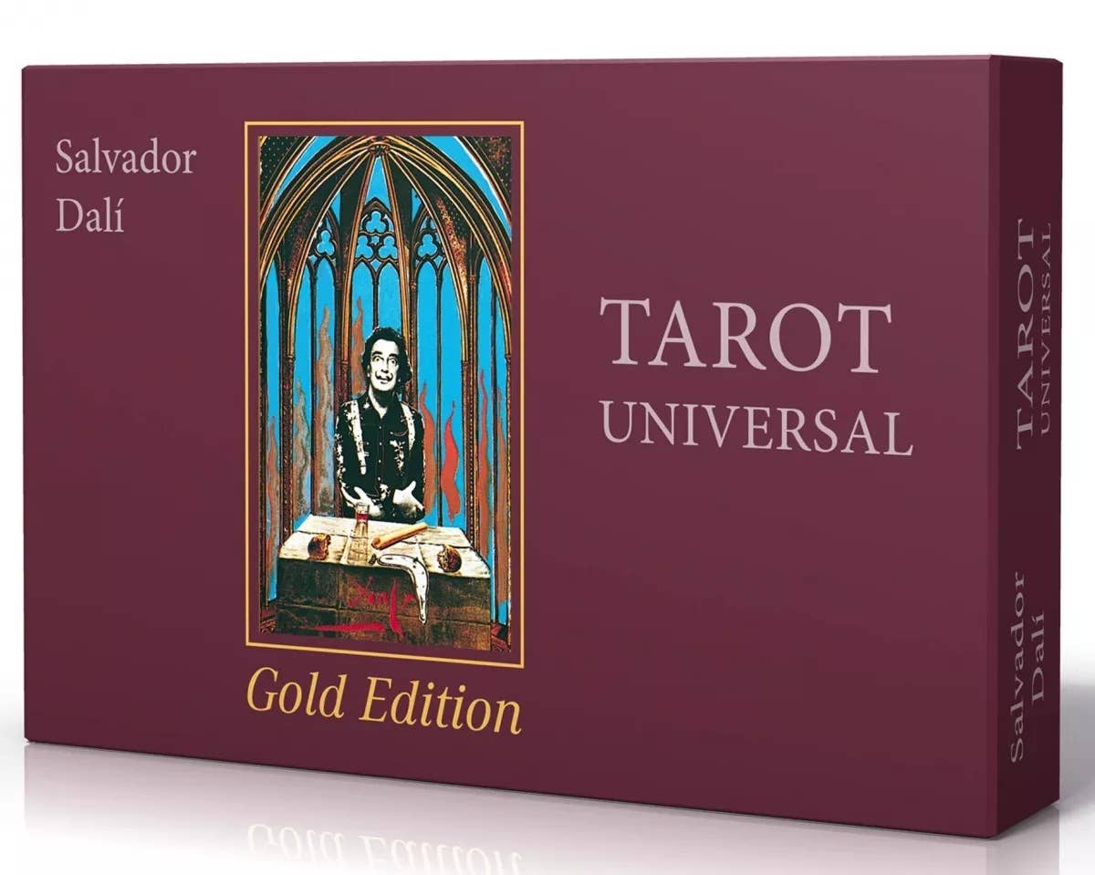 Cardshouse - Vente Cartes de tarot - Tarot universel Salvador Dalí édition or AGM0