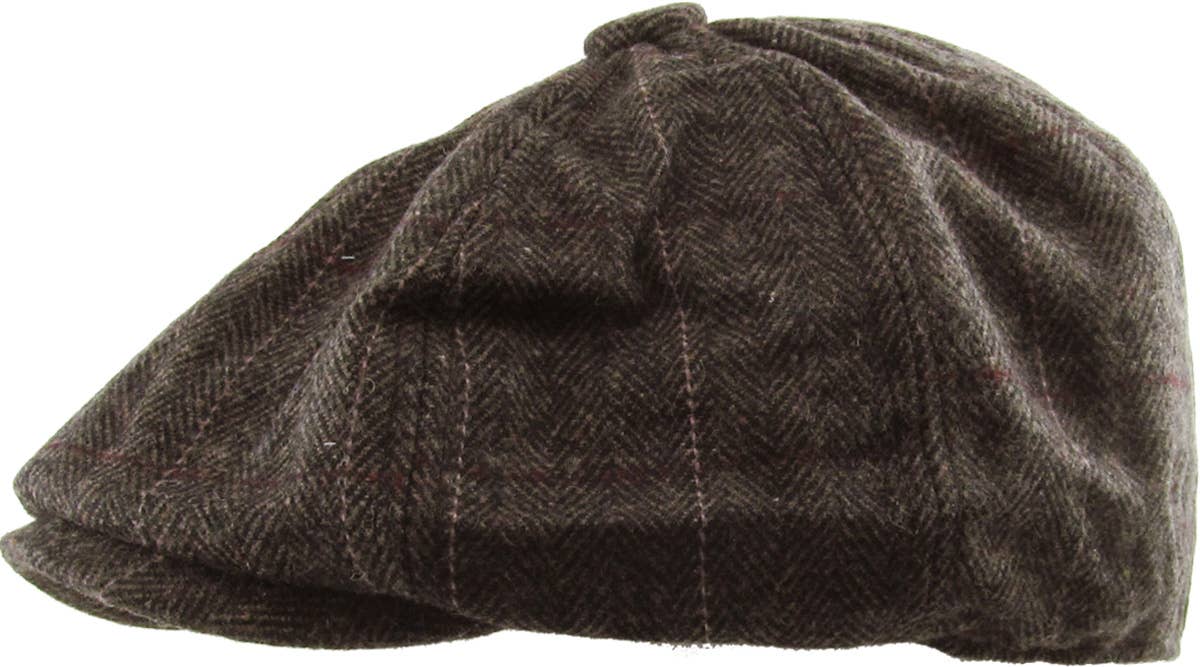 KBETHOS – Boina com pala - Homem por atacado – Botão espinha de peixe Ascot7