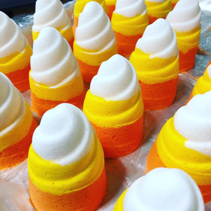Candy Corn Bath Bomb for wholesale by Made Natural