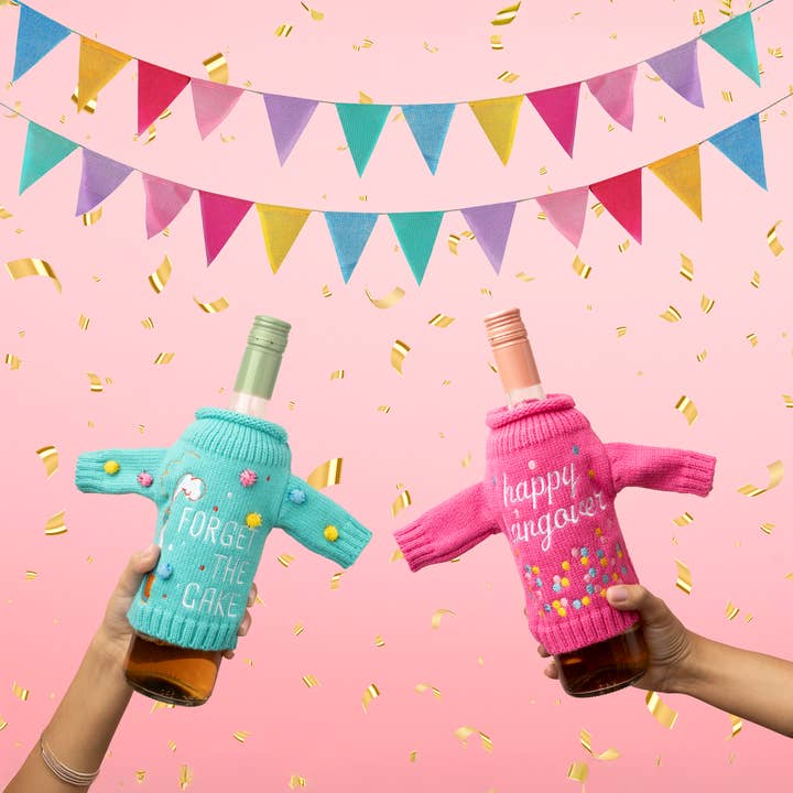 DM Merchandising - Wholesale Wine Gift Bag - TLF It's Yo Birthday Wine & Bottle Sweater2