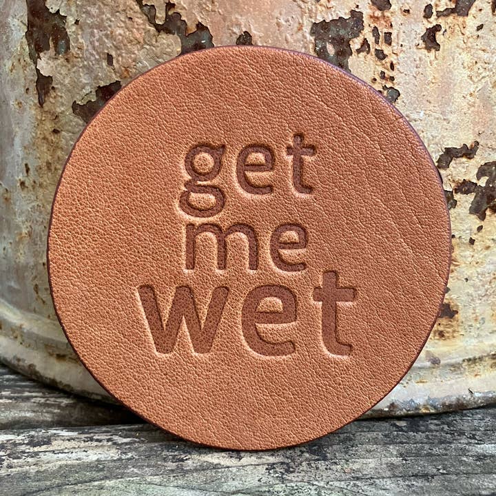 Sottobicchiere in pelle - Get me Wet per la vendita all'ingrosso da parte di Jimmyrockit