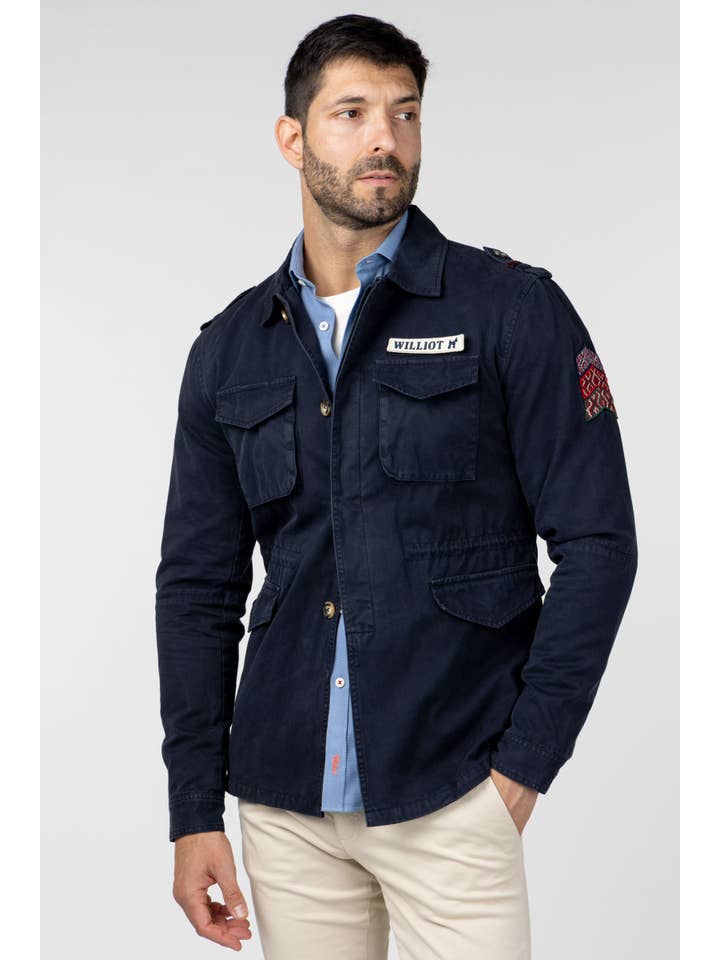 williot – Großhandel Jacke - Herren – In der Sahara gefärbtes Kleidungsstück mit austauschbaren Patches.11