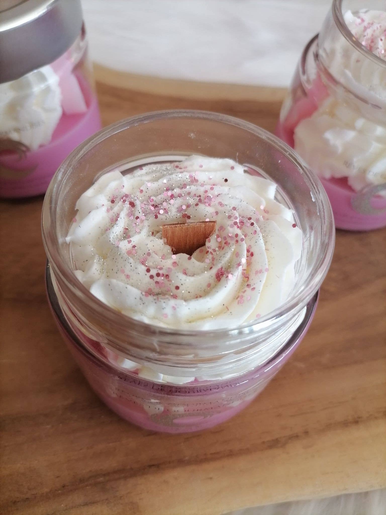 Rêves de gourmandises - Wholesale Jar/Filled Candle - Gourmet candle with wooden wick4