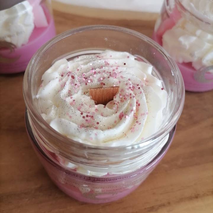 Rêves de gourmandises - Wholesale Jar/Filled Candle - Gourmet candle with wooden wick4