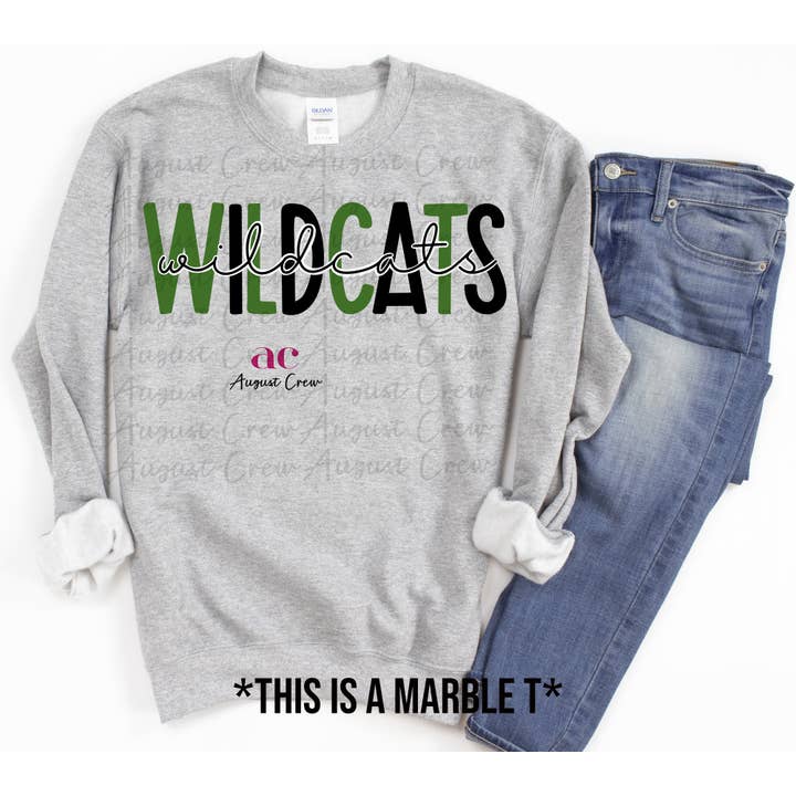 August Crew - Wholesale Graphic Sweatshirt - Women's - Custom Double Word School Spirit- READ DESCRIPTION PLEASE6
