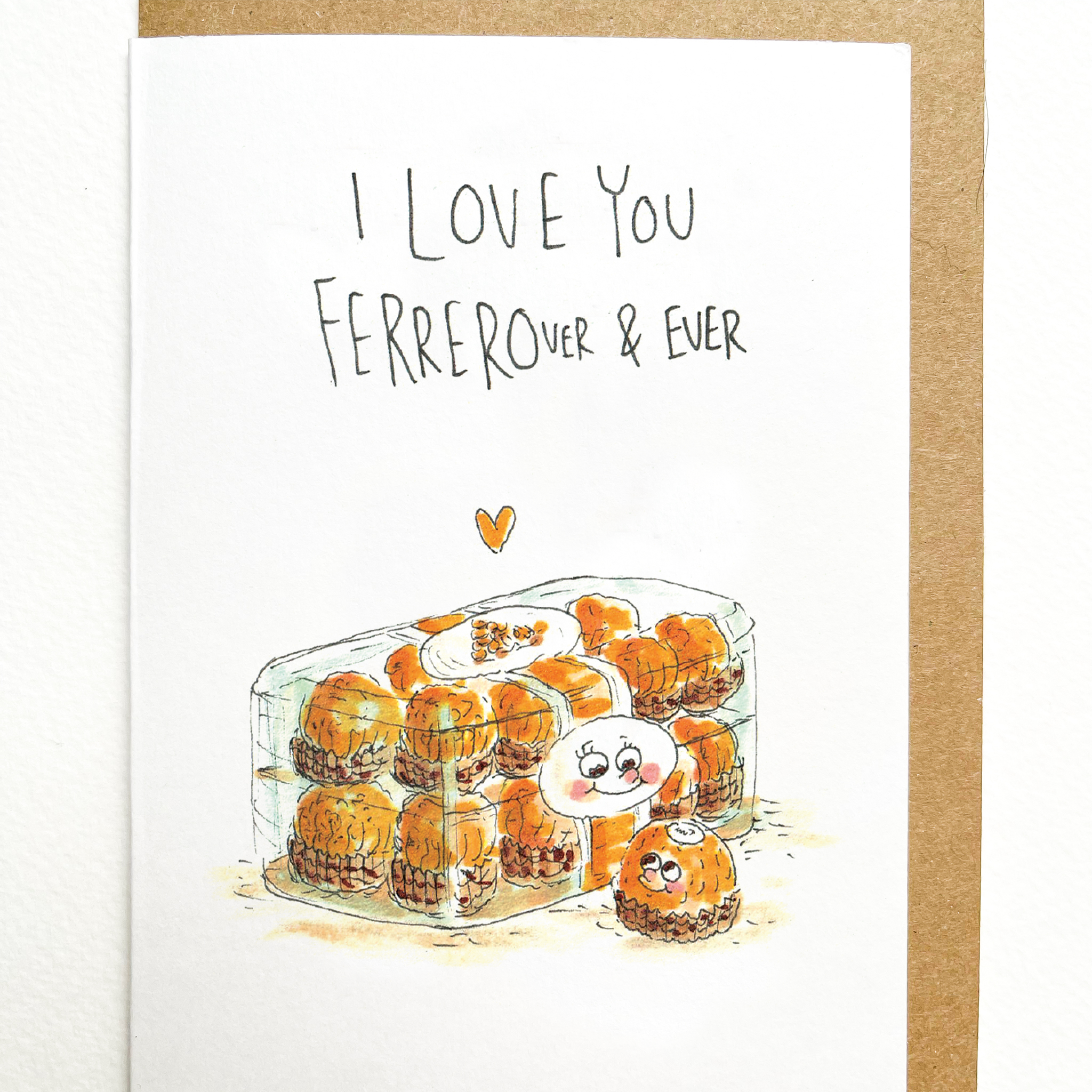 Well Drawn - Wholesale Love Card - I Love You Ferrerover and Ever1