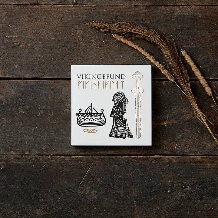 Koustrupco - Wholesale Stationery/Notecard Set - Square Cardfolder Viking findings 8 cards w/ envelopes