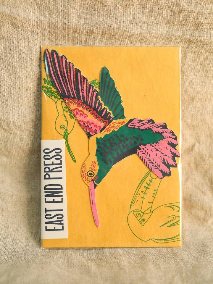 Carte de vœux Colibri pour la vente par East End Press