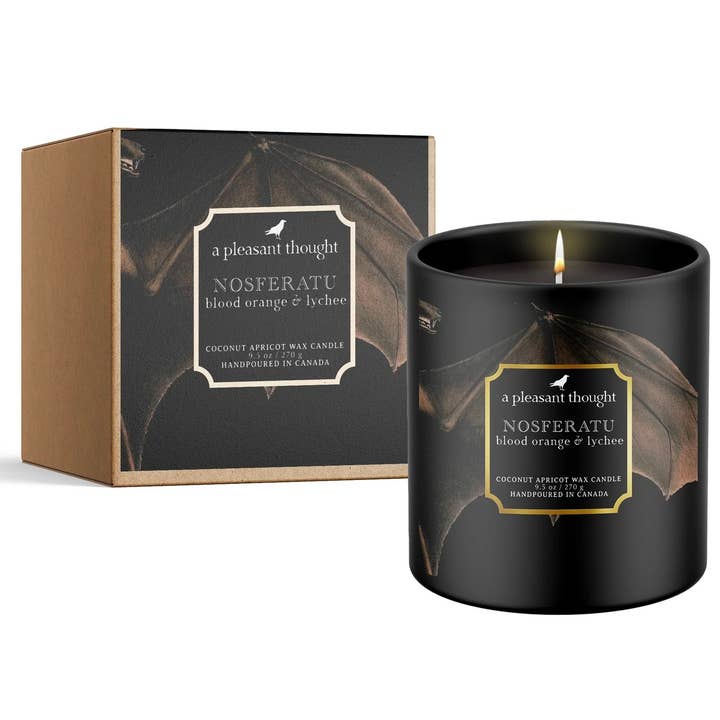 A Pleasant Thought - Wholesale Jar/filled candle - NOSFERATU | BLOOD ORANGE & LYCHEE | RAVEN CANDLE1