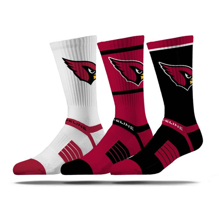 Arizona Cardinals | Premium Knit Crew | NFL 3 Pack Box | N02413365ML for wholesale by Strideline