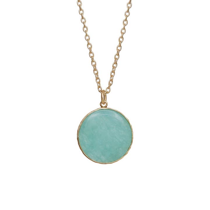 Bloqueur de stress//Collier Amazonit pour la vente par Mana Jocale