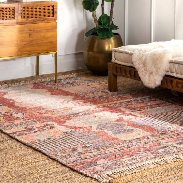 Multi Vintage Flatweave Hermina Area Rug for wholesale on Faire