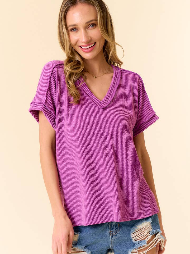 LMT4461-I am the original ribbed top for wholesale by lovely melody