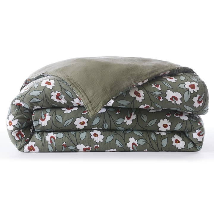 CAPA DE EDREDÃO REVERSÍVEL 140 x 200 cm FLORA Alecrim por atacado de L'effet Papillon