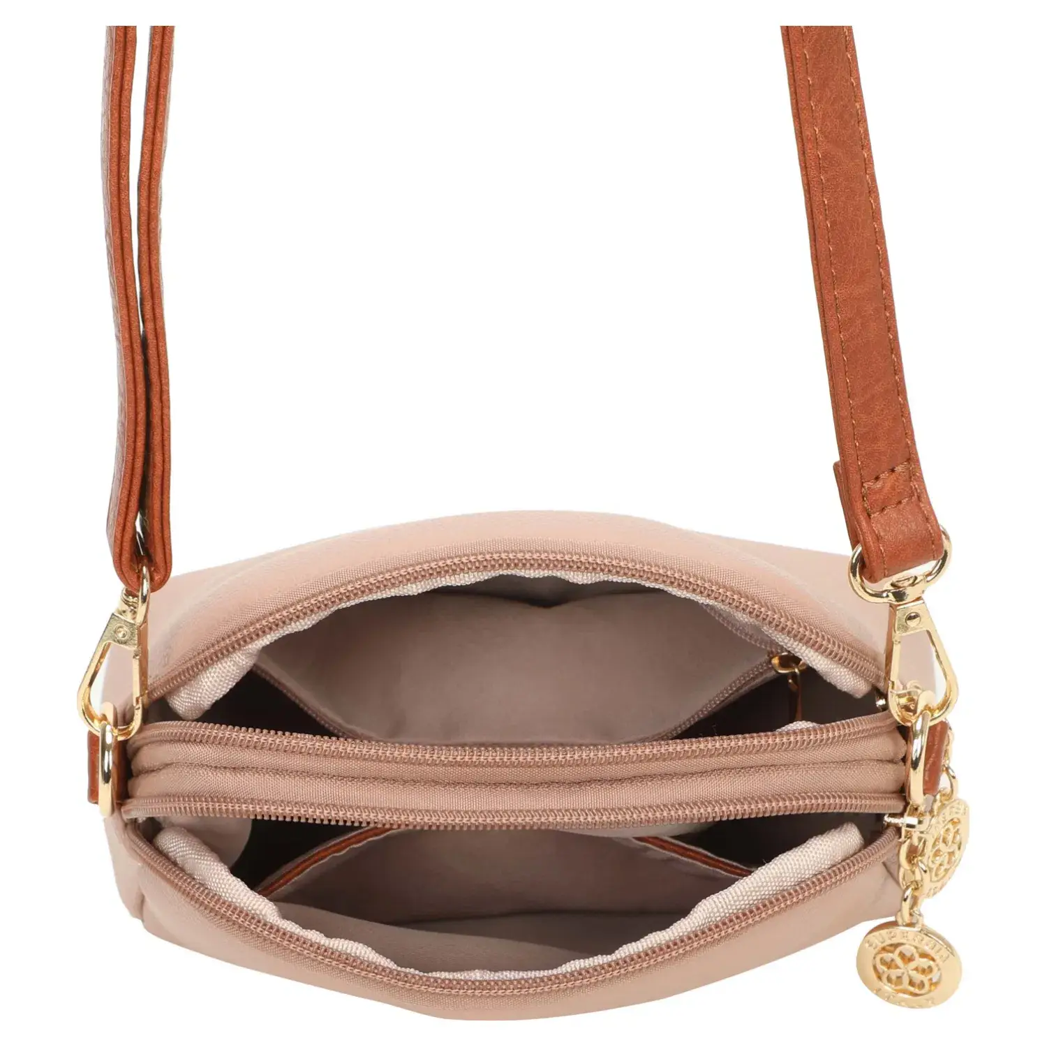 Superbia – wholesale Crossbody bag – Women's – Superbia Small Two-Zippers Shoulder Bag Cross Body Bag-93237