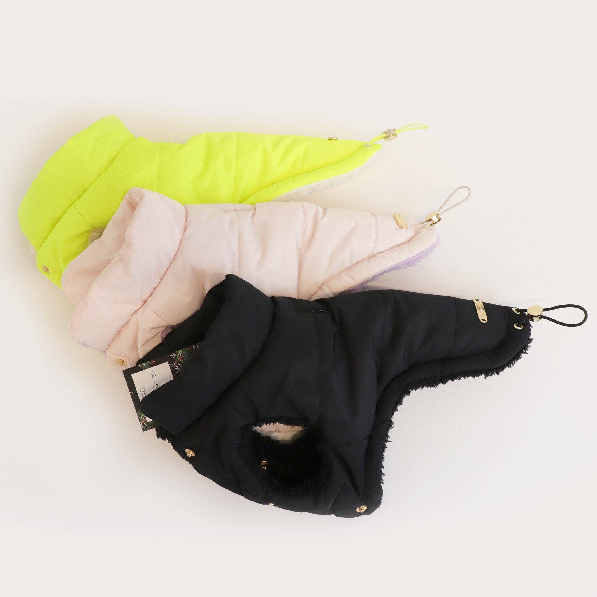 LCB Puffer Jacket - Neon Yellow for wholesale on Faire4