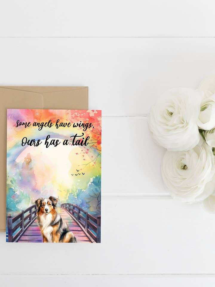 Algunos ángeles tienen alas, el nuestro tiene cola PASTOR AUSTRALIANO para venta al por mayor de Homemade Hollydays Wholesale