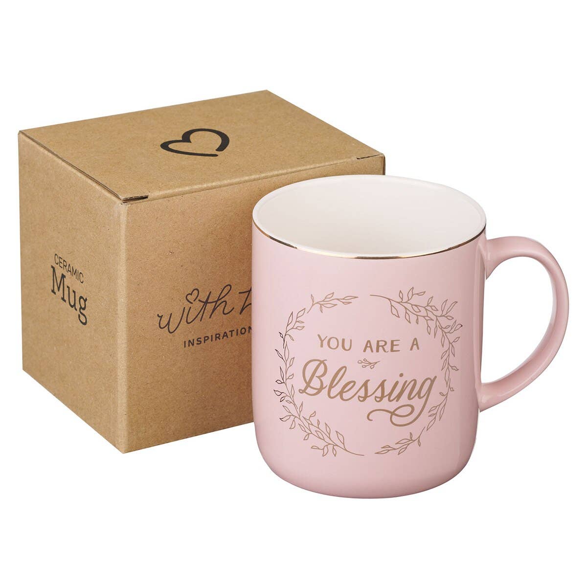 Christian Art Gifts - Wholesale Coffee Mug - Mug Pink You Are A Blessing1