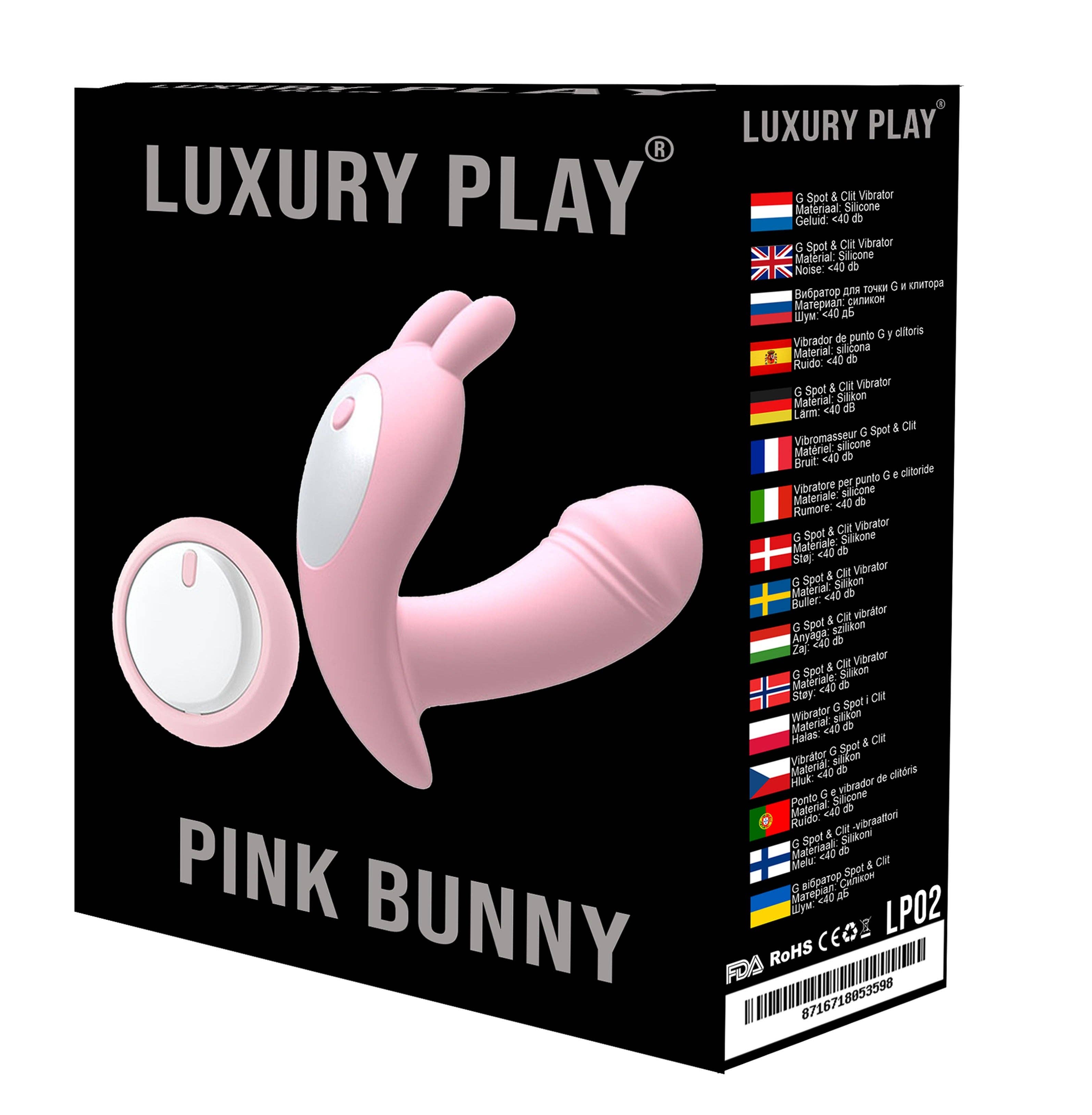 Kinky Pleasure – Brinquedo sexual por atacado – Luxury Play - LP02 - Vibrador de Calcinha - 10 Velocidades - controlo remoto fácil - Recarregável - Vibrador Sexy para Ponto G & Clitóris - Rosa Moderno - Silicone - baixo ruído inferior a 40 db - Caixa de Cor Luxuosa1