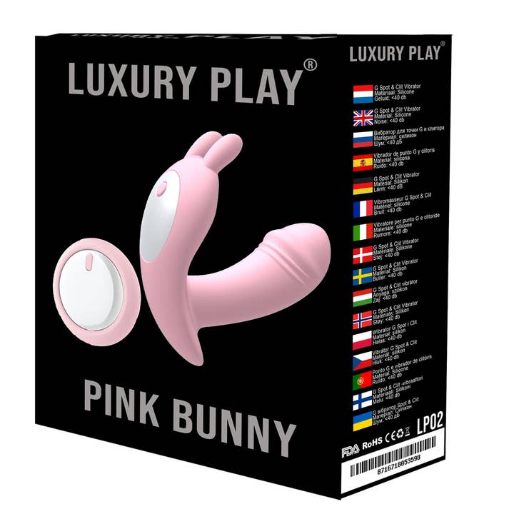 Kinky Pleasure - Wholesale Sex Toy - Luxury Play - LP02 - Panty Vibrator - 10 Speed - easy remote control - Rechargeable - Sexy G spot & Clit Vibrator - Trendy Pink - Silicone - low noise less than 40 db - Luxury Colourbox1