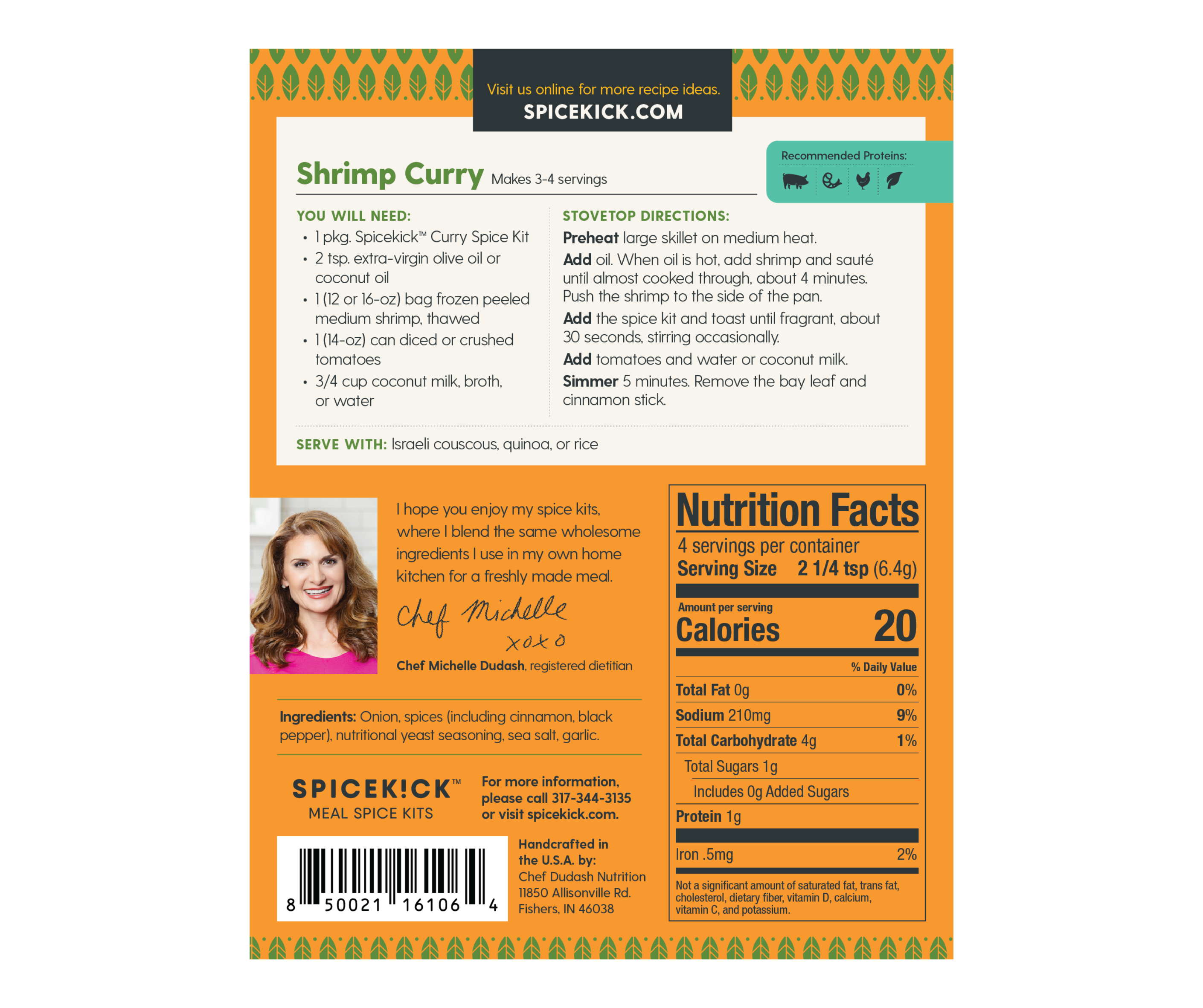 Spicekick - Wholesale Dried Spice Mix - Spicekick Yellow Curry Seasoning Packet1