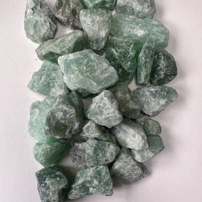 CaNatureLover - Wholesale Spirituele steen/kristal - Groen fluoriet RAW, formaat 0,75"-1,25", RAW groen fluoriet1