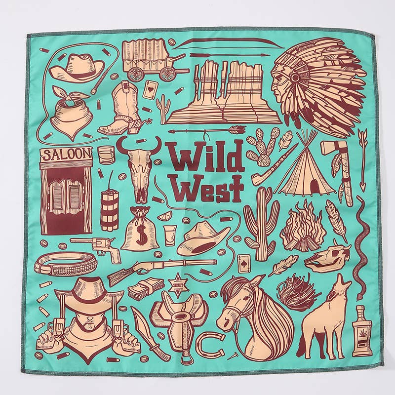 MKS America - Wholesale Bandana - Women's - Floral Bandana Head Wrap Kerchief Square Scarf3