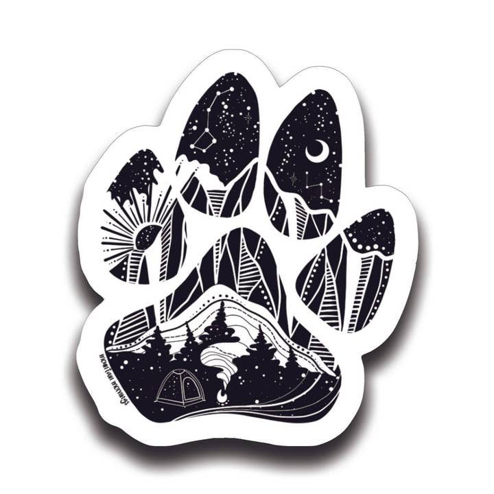 Pegatina de Perro para venta al por mayor de Mountain Mornings