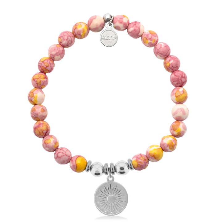 Sunny Days Charm met limonade Jade Charity Armband voor wholesale door H.E.L.P